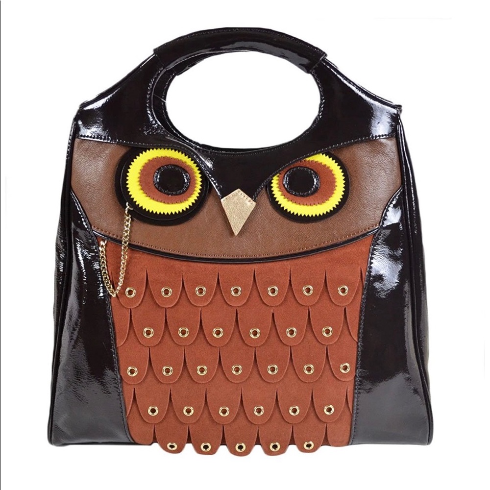 Kate Spade Maximilian Maxwell Owl Leather Handbag